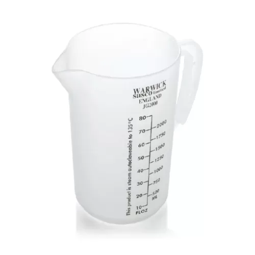 WarwickSASCo reusable 2000ml Jug used in orthopaedic and cardiac procedures for wound irrigation purposes and used in the treatment of disease