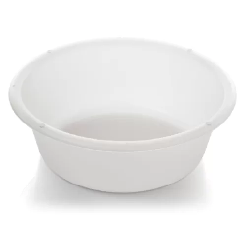 This reusable clear wash bowl is used for wound washing