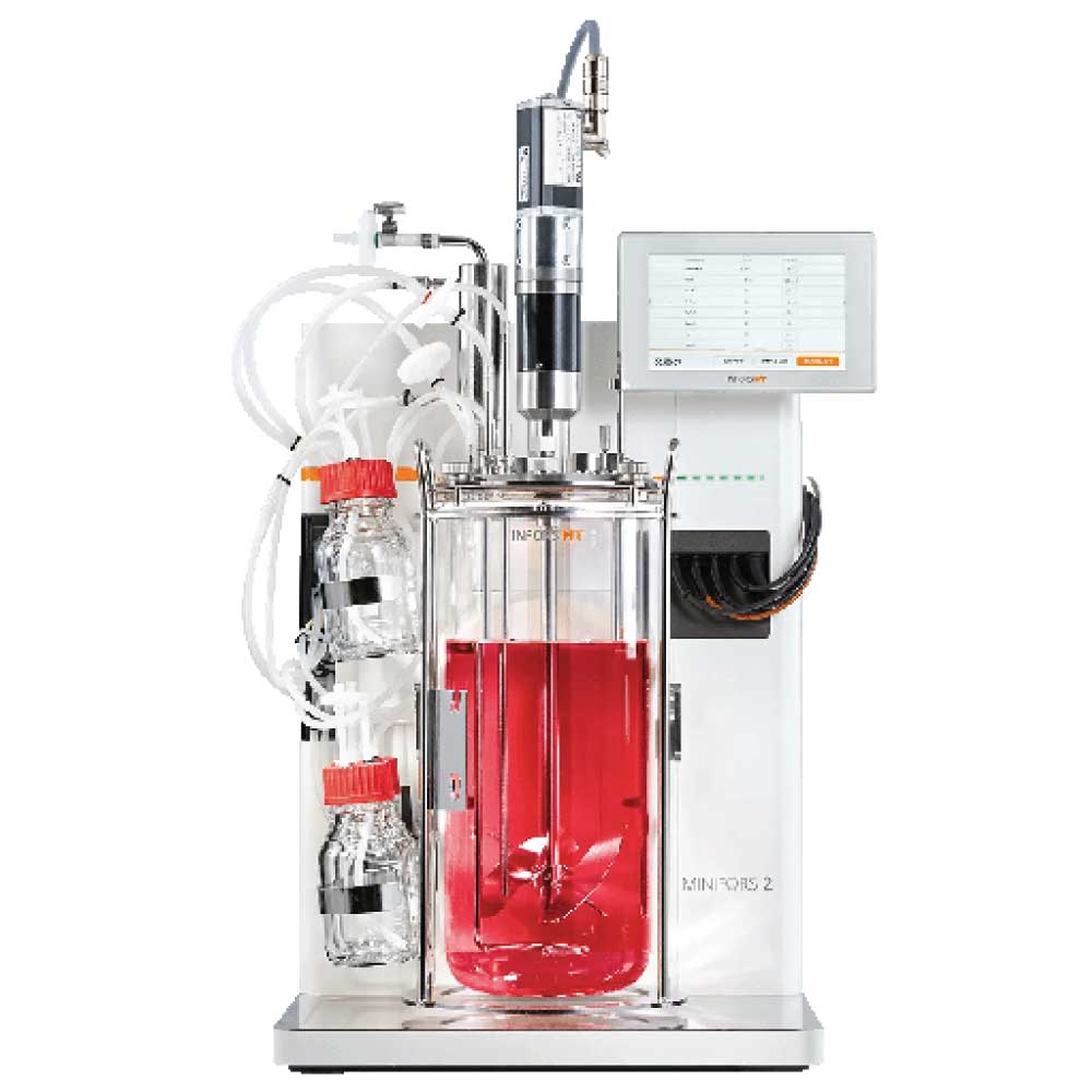 The Minifors 2 is power in a compact, user-friendly package. From microbial fermentations to cell culture, the Minifors 2 starts working after a mere 10 minutes.